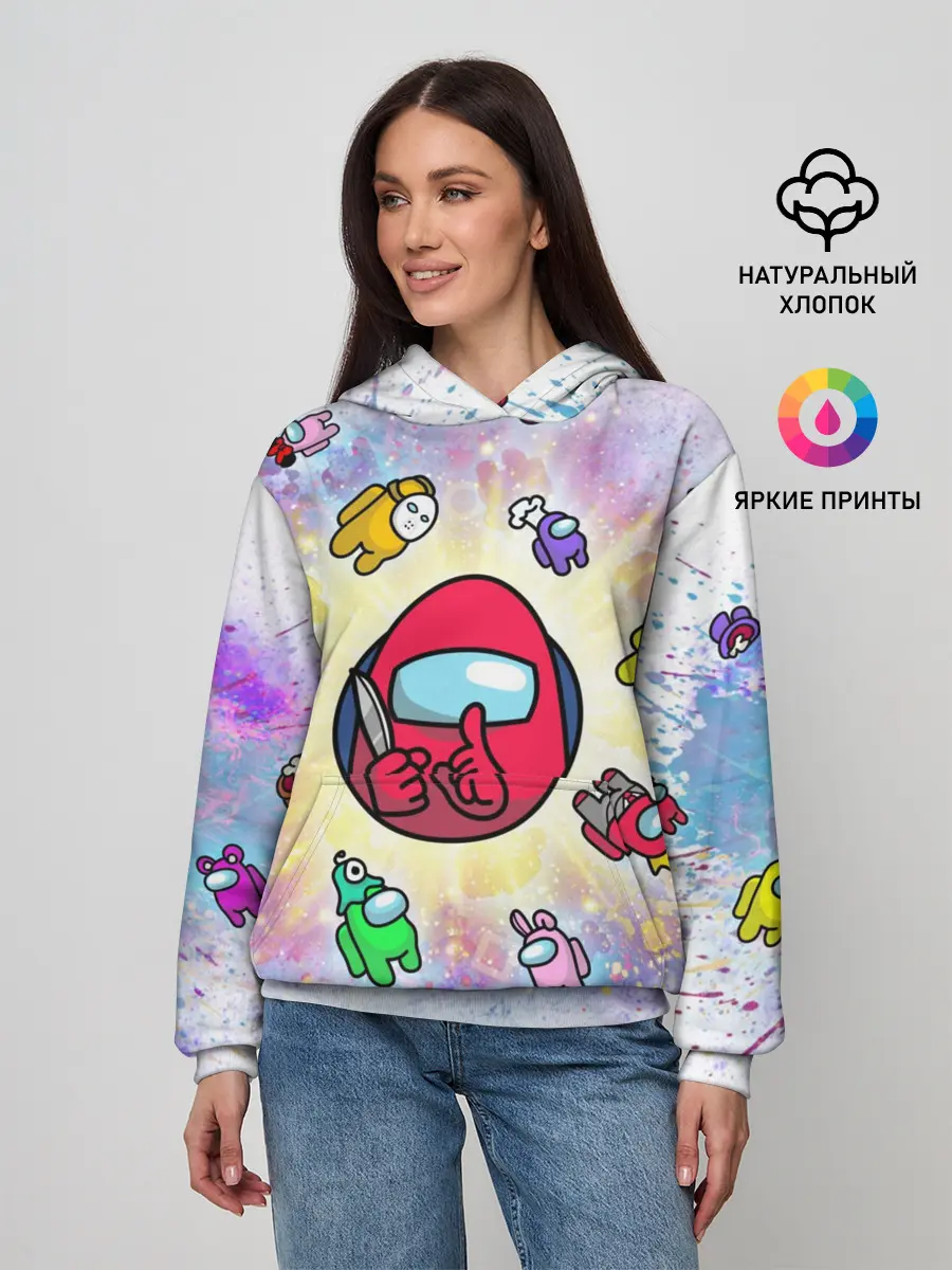 Женское худи / Among us space