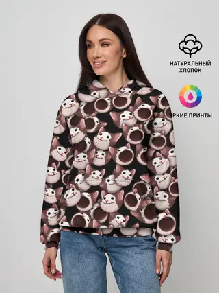 Женское худи / Popping cats