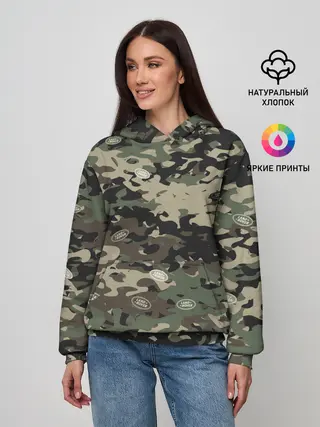 Женское худи / Камуфляж Land Rover