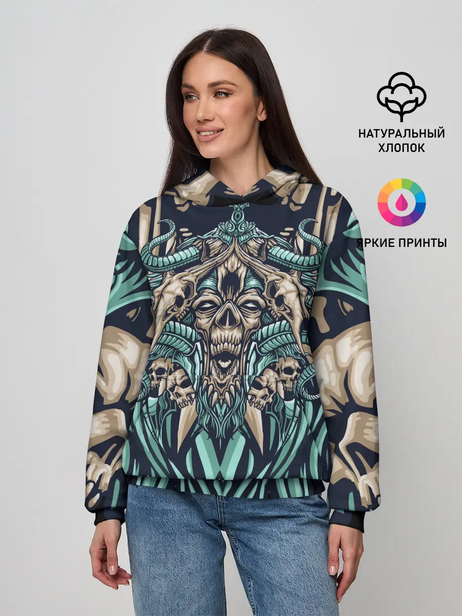 Женское худи / Древний зомби