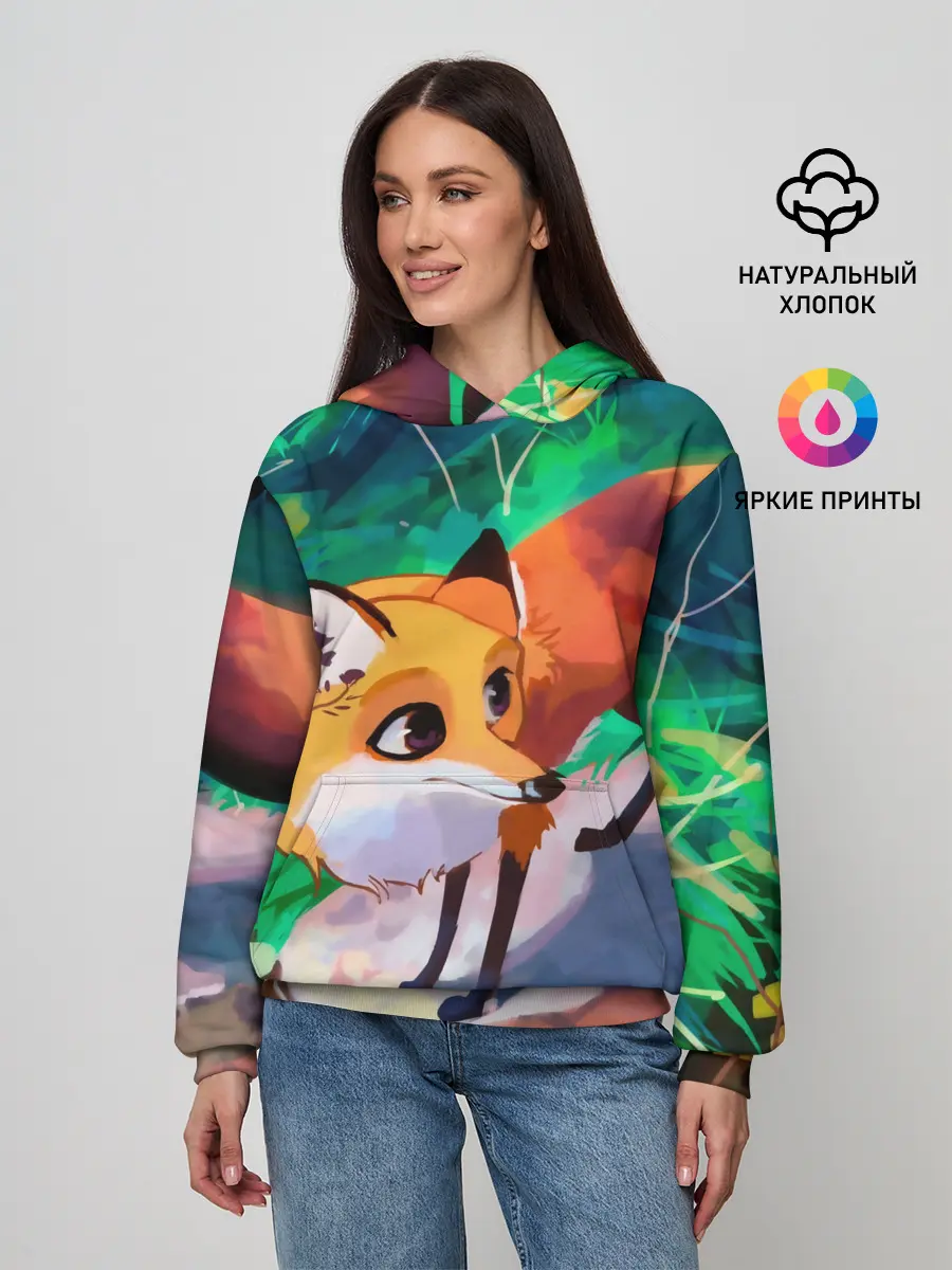 Женское худи / Лисичка
