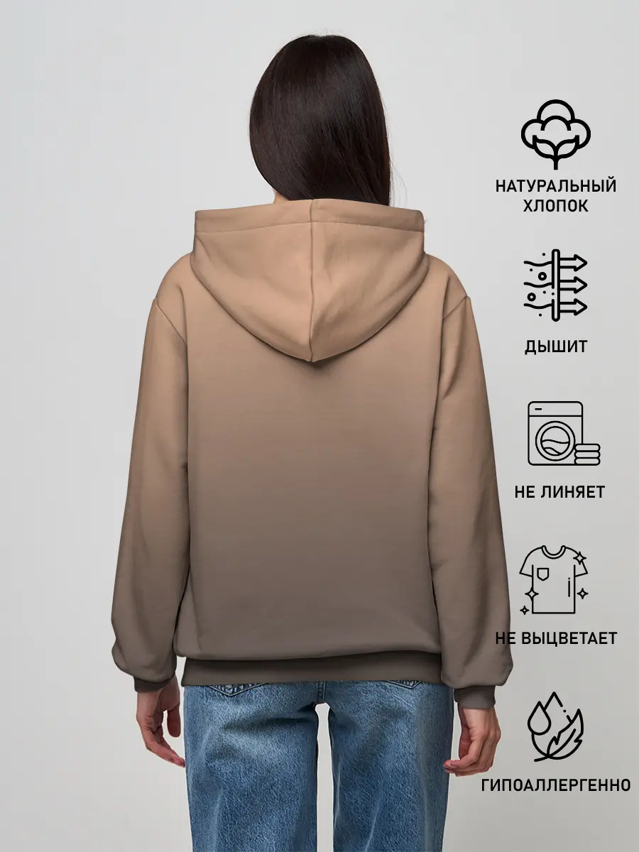 Женское худи / девочка сова с топром