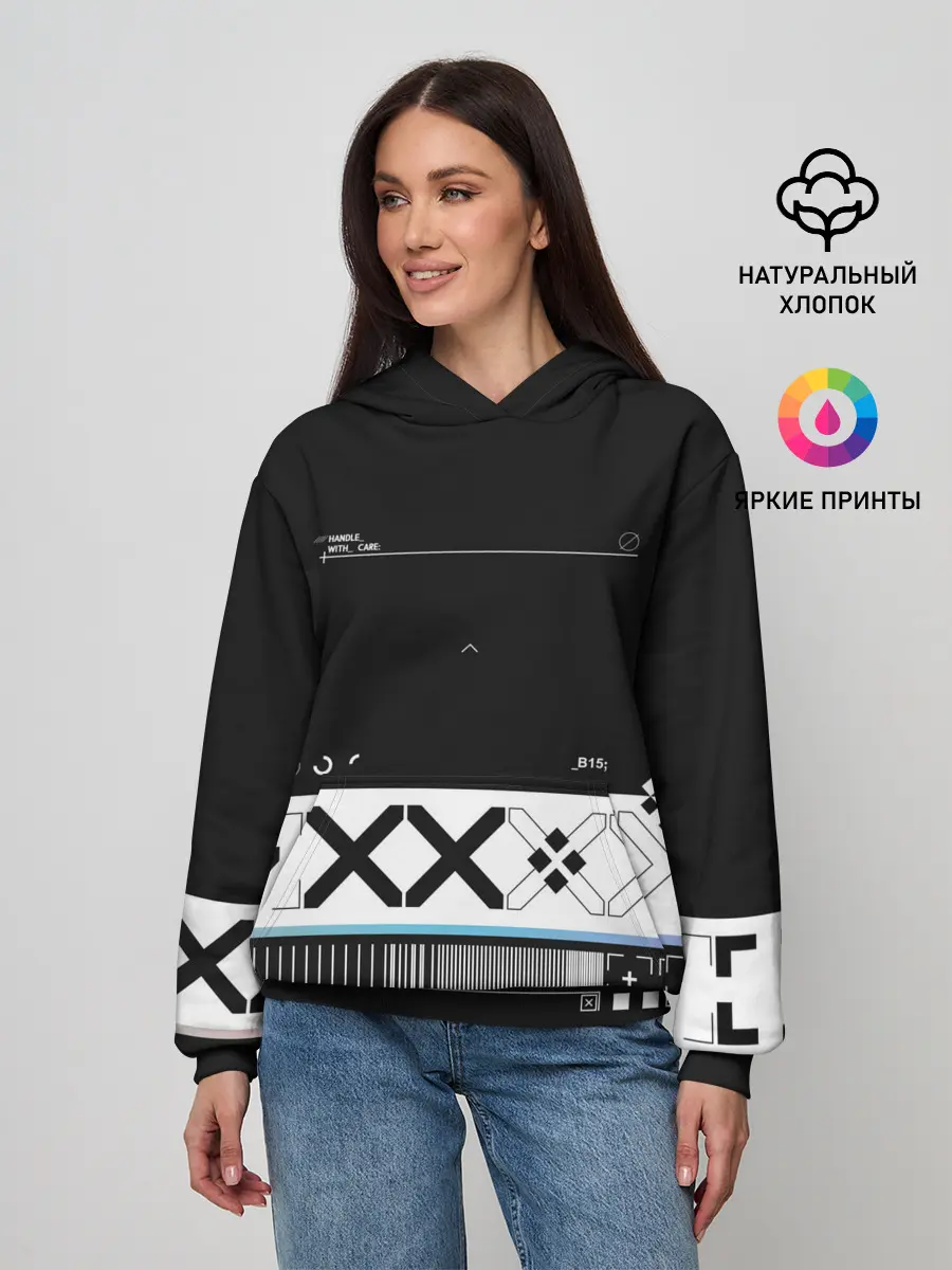 Женское худи / Printstream | Поток информации