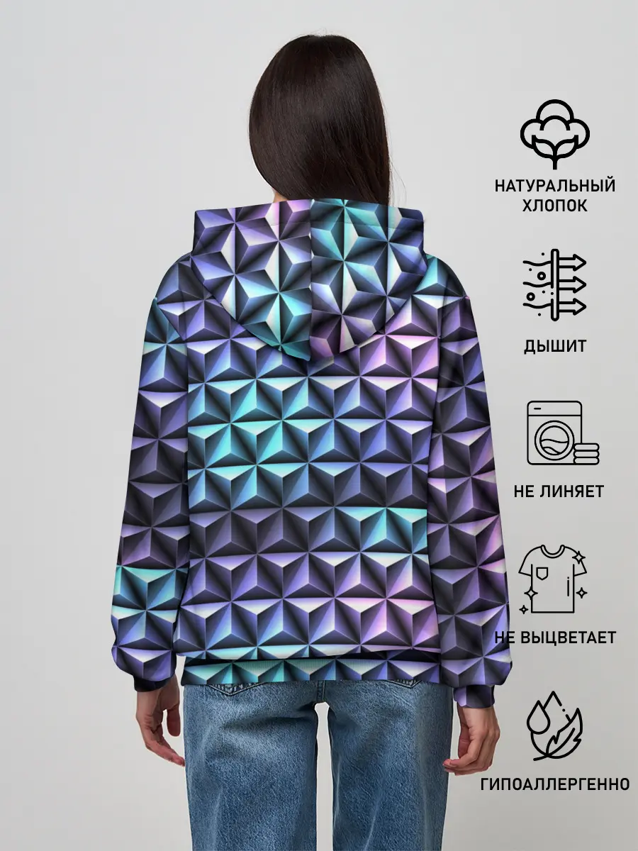 Женское худи / НЕОНОВАЯ СТАЛЬ