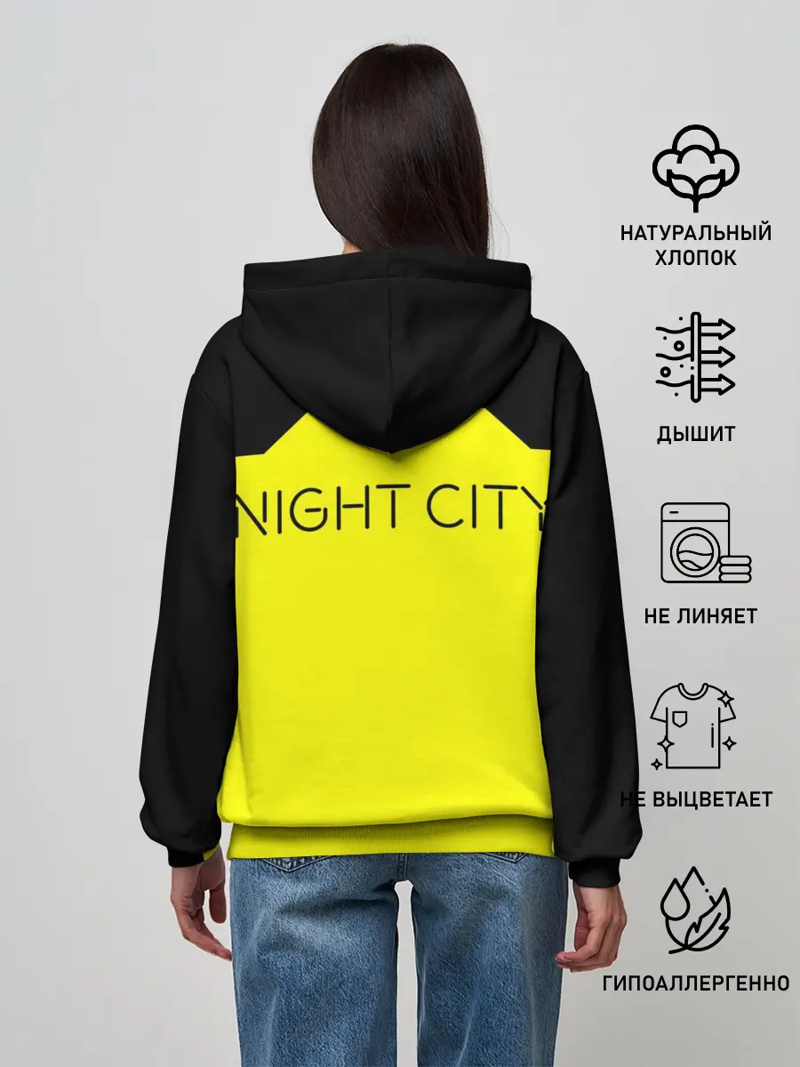 Женское худи / Cyberpunk 2077 nightcity