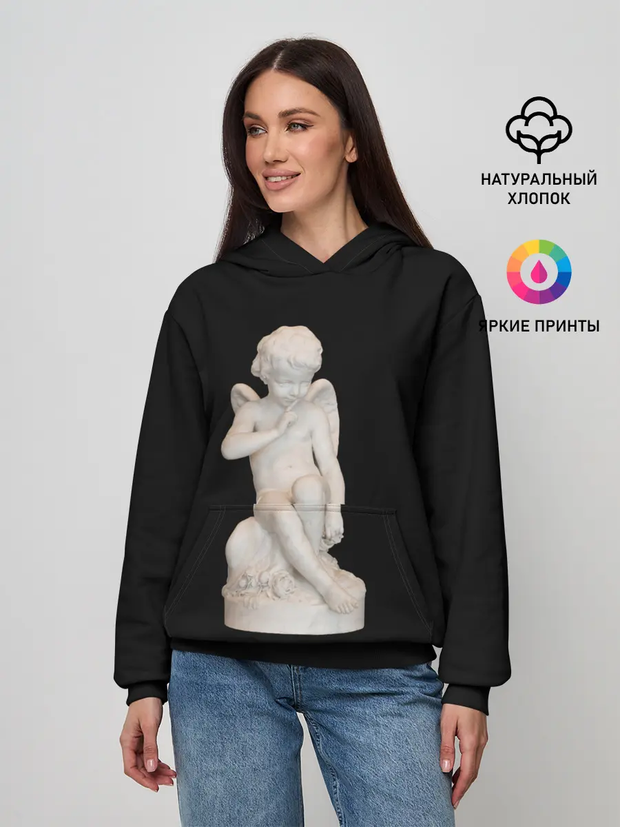 Женское худи / Амур Купидон грозящий