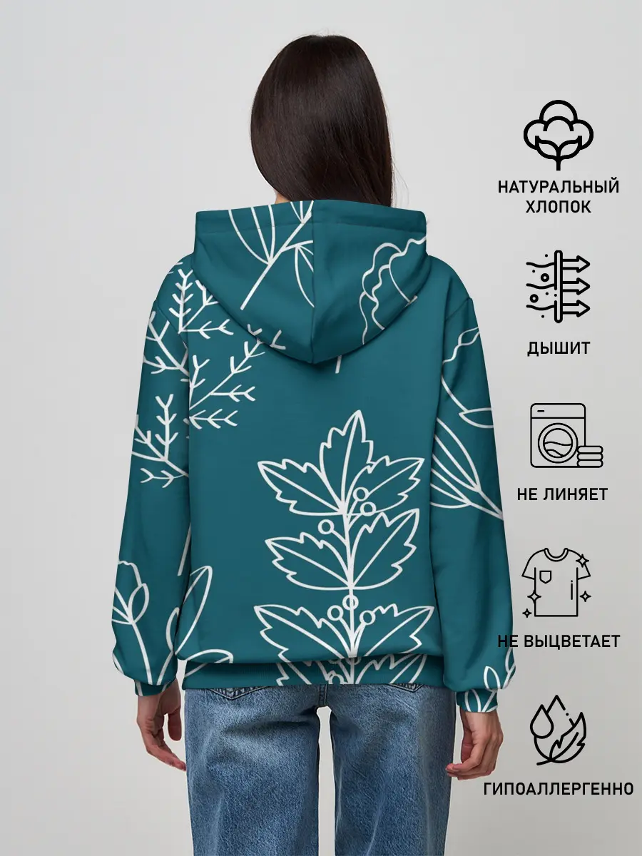 Женское худи / Цветы