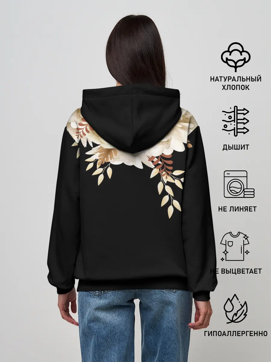 Женское худи / Золотые Цветы