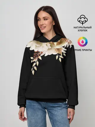 Женское худи / Золотые Цветы