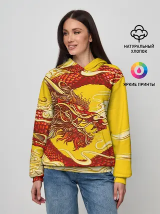 Женское худи / Китайский Дракон, China Dragon