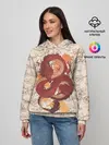 Женское худи / Китайский Дракон и Сакура