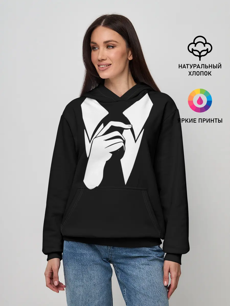 Женское худи / Смокинг | Поправляю галстук