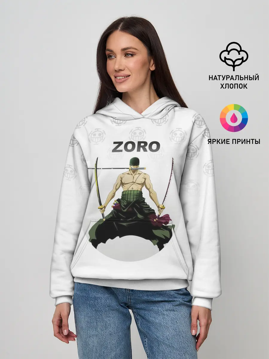 Женское худи / Зоро | One Piece. Большой куш