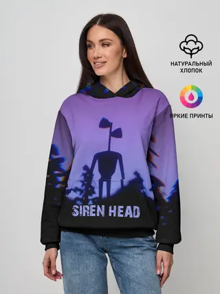 Женское худи / СИРЕНОГОЛОВЫЙ ГЛИТЧ