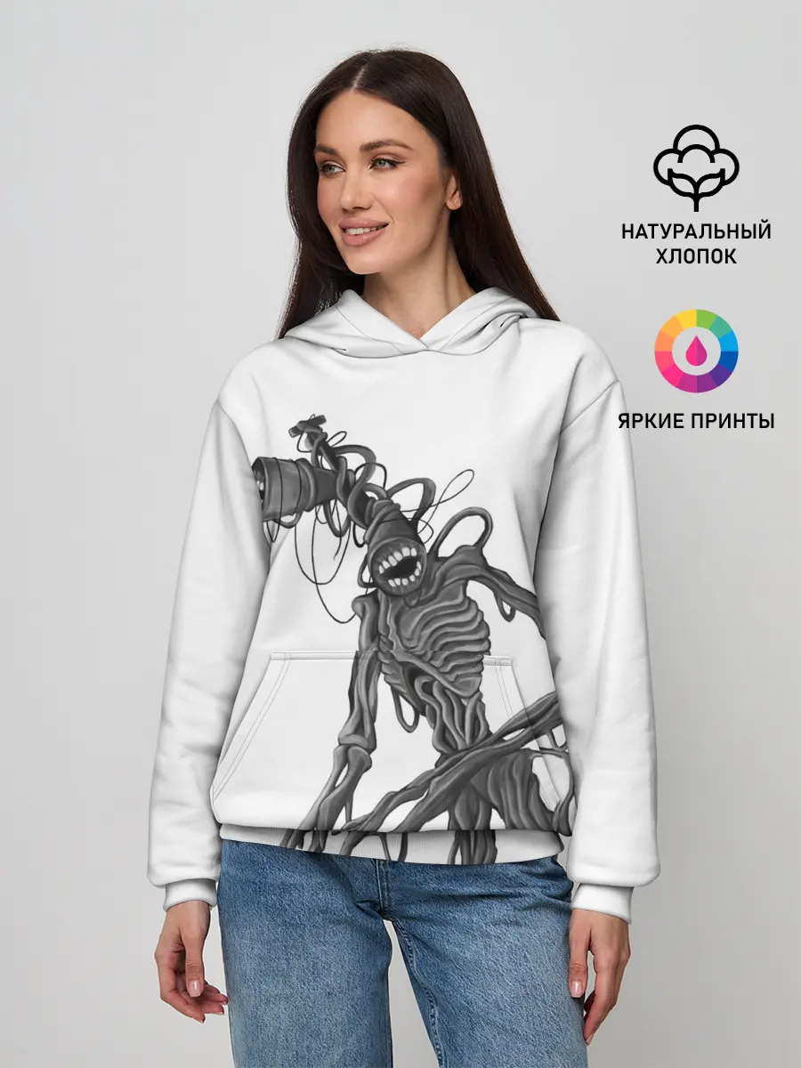 Женское худи / SIREN HEAD РИСУНОК