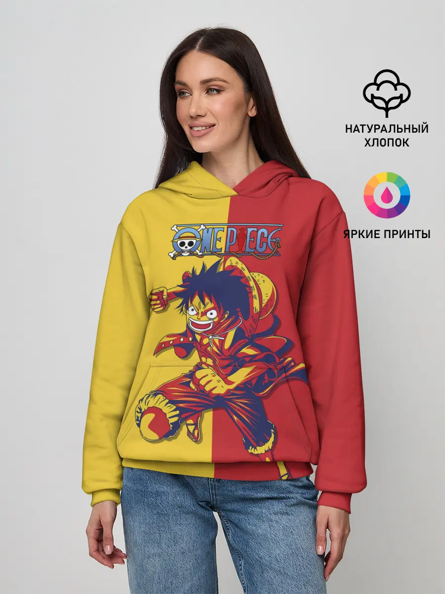 Женское худи / Удар Луффи | One Piece