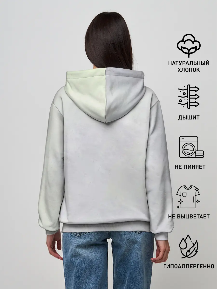 Женское худи / Пламенный резиновый Луффи | One Piece