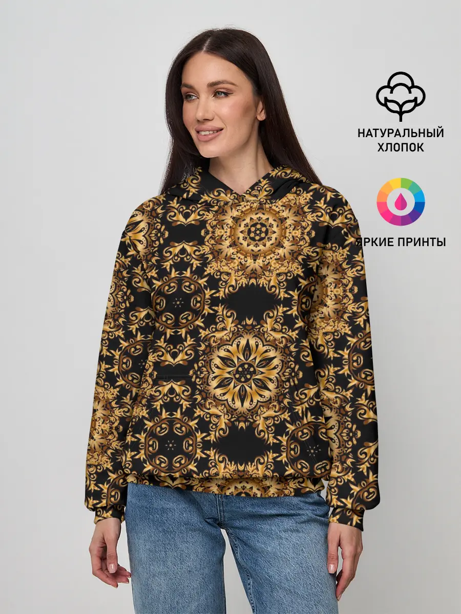 Женское худи / классические узоры