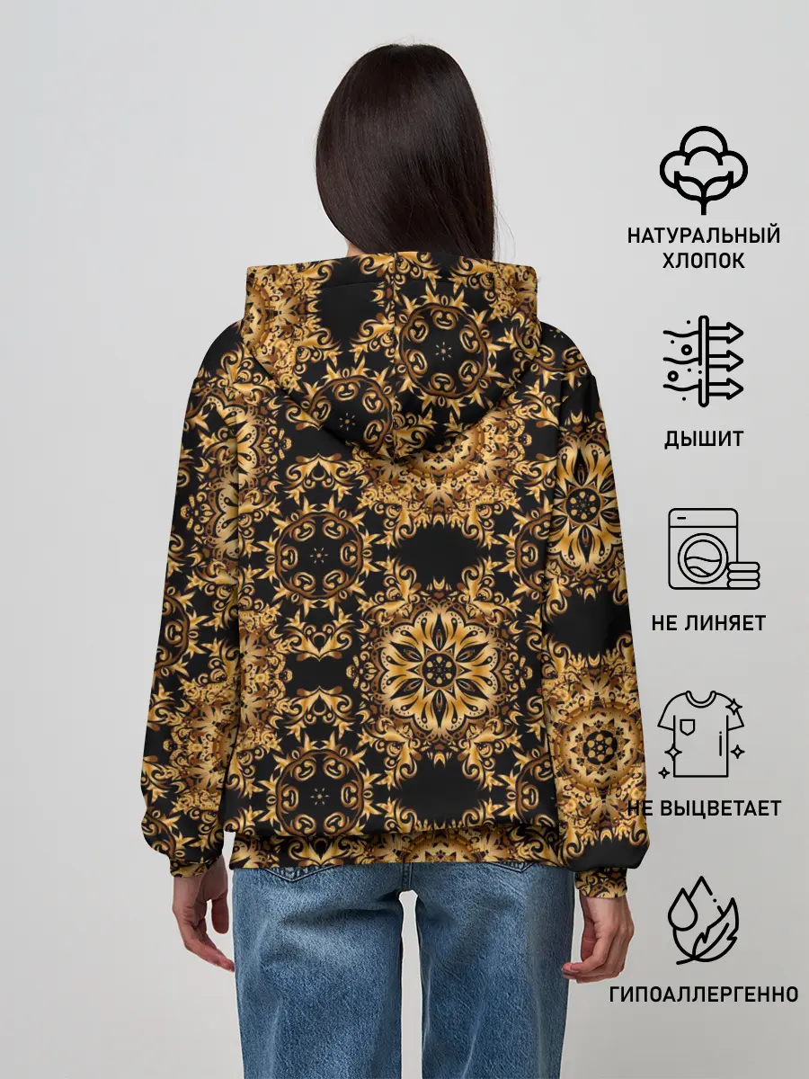 Женское худи / классические узоры