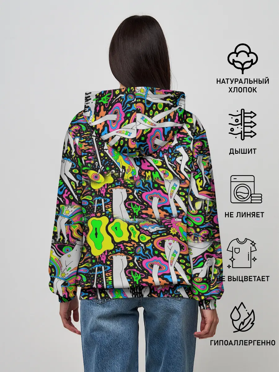 Женское худи / Психоделика / Абстракция