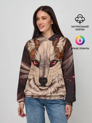 Женское худи / Красивая Волчица
