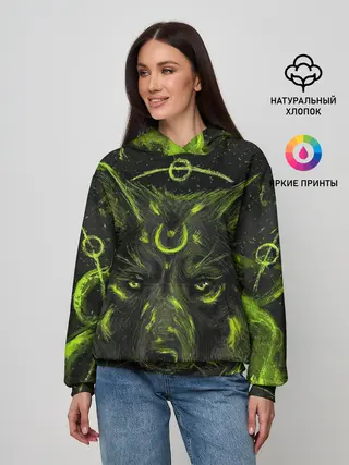 Женское худи / Эзотерический Волк