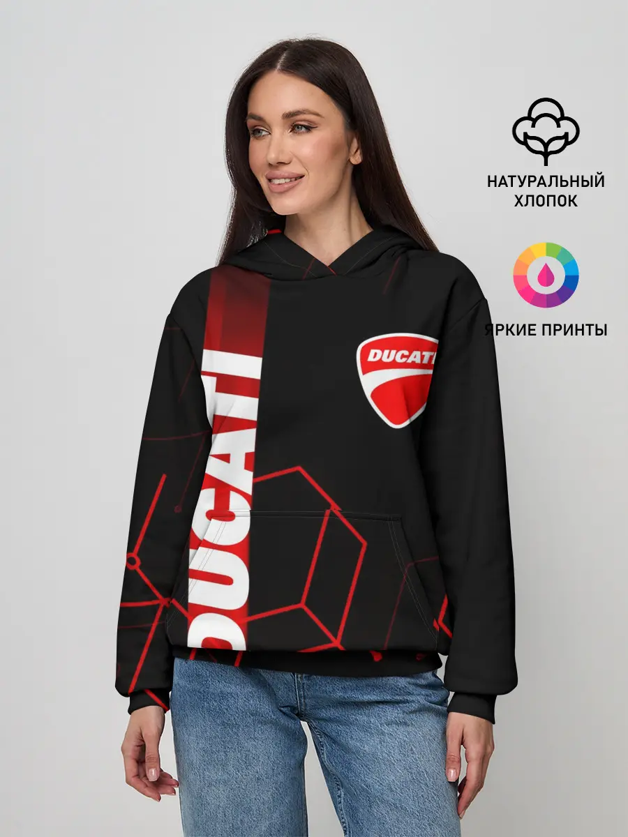 Женское худи / DUCATI / ДУКАТИ / MOTOSPORT