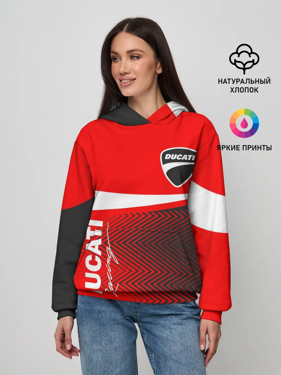 Женское худи / DUCATI / ДУКАТИ / MOTOSPORT