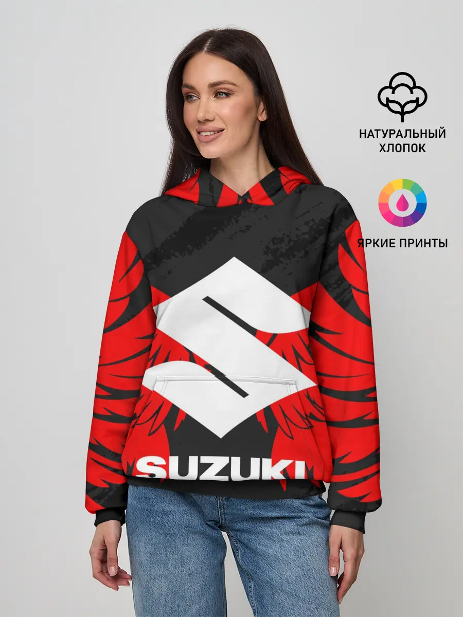 Женское худи / SUZUKI / СУЗУКИ / МОТОСПОРТ