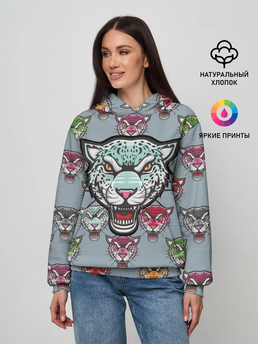 Женское худи / Леопард