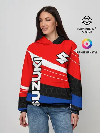 Женское худи / SUZUKI / СУЗУКИ / МОТОСПОРТ