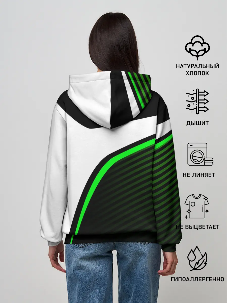 Женское худи / KAWASAKI / КАВАСАКИ / SPORT