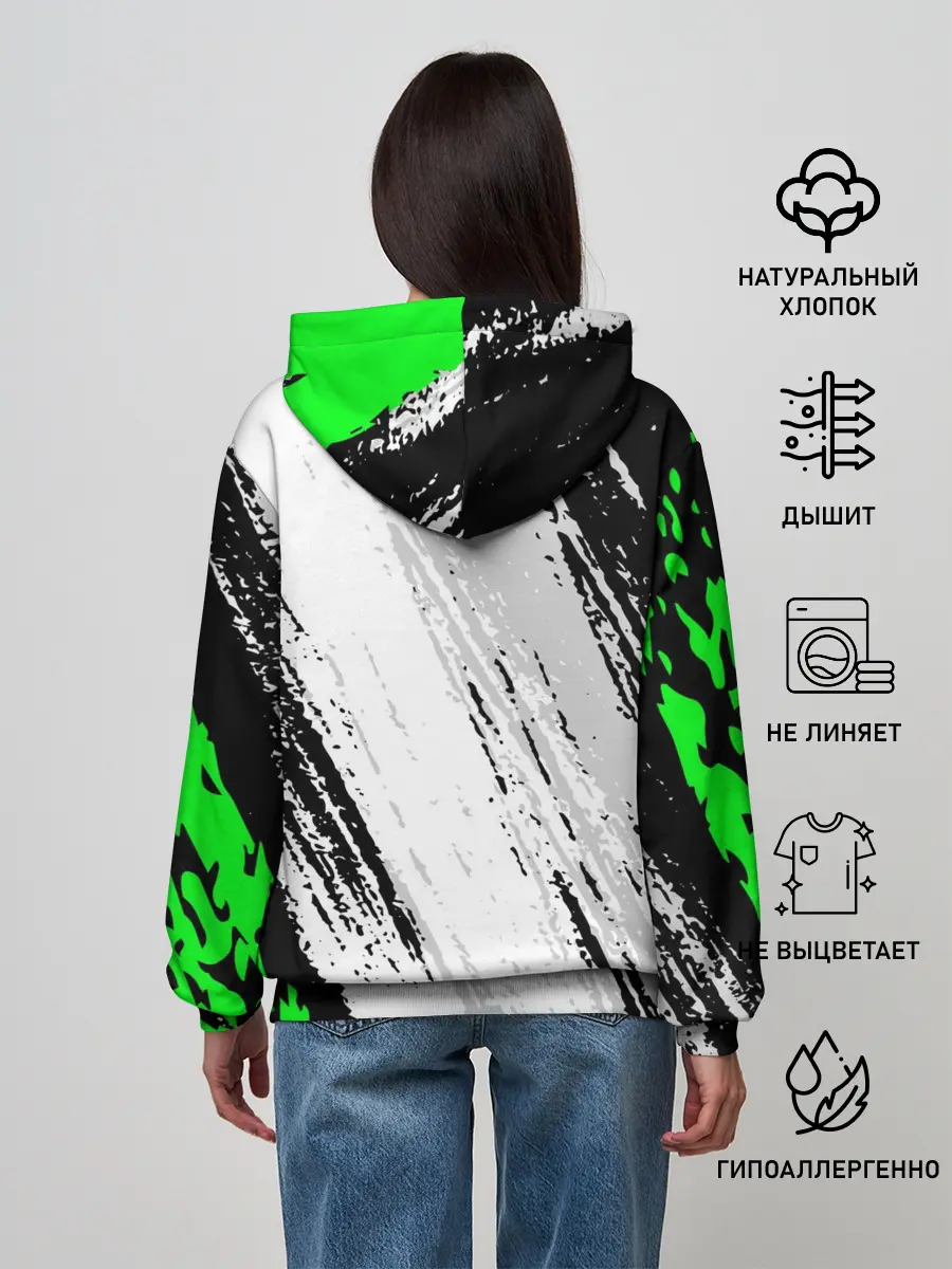 Женское худи / KAWASAKI / КАВАСАКИ / SPORT