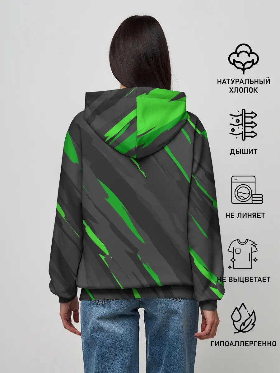 Женское худи / KAWASAKI / КАВАСАКИ / SPORT