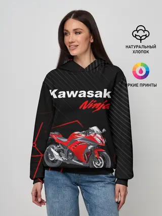 Женское худи / KAWASAKI NINJA / КАВАСАКИ