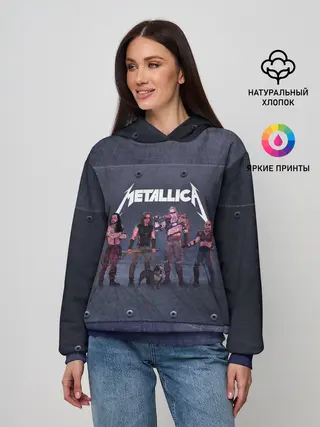 Женское худи / METALLICA | ГРУППА МЕТАЛЛИКА