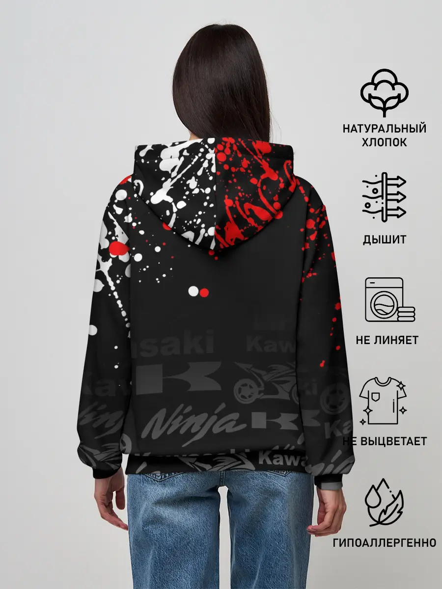 Женское худи / KAWASAKI NINJA / NINJA RACING