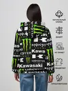 Женское худи / KAWASAKI X MONSTER ENERGY