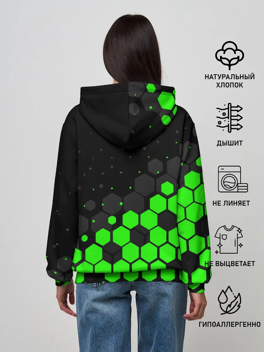 Женское худи / KAWASAKI / КАВАСАКИ