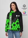 Женское худи / KAWASAKI / КАВАСАКИ