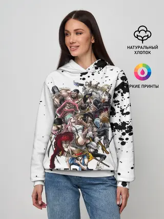 Женское худи / Пираты One Piece. Большой куш