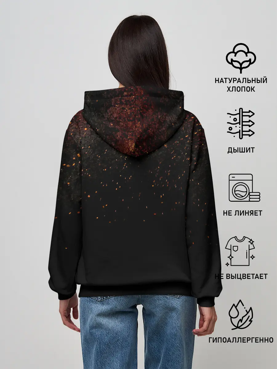 Женское худи / Портгас Д. Эйс Пираты Белоуса