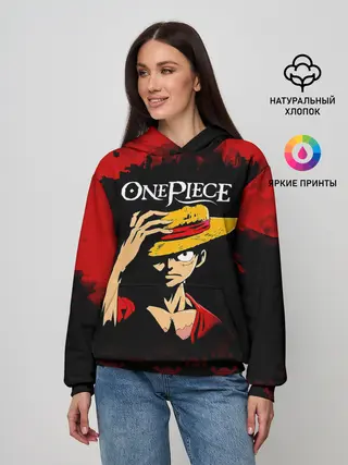 Женское худи / Луффи One Piece. Большой куш