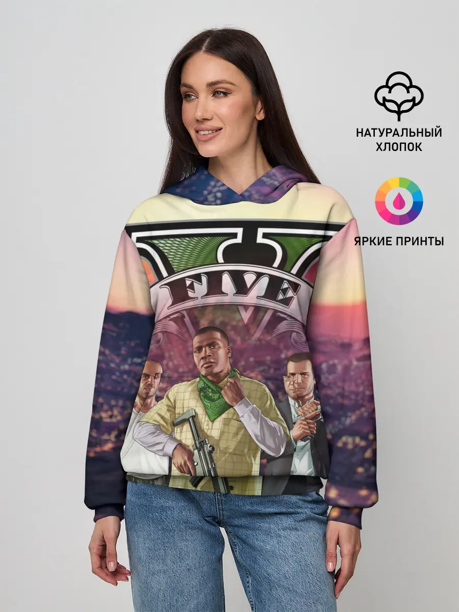Женское худи / GTA V | TEAM FOREVER AND EVER