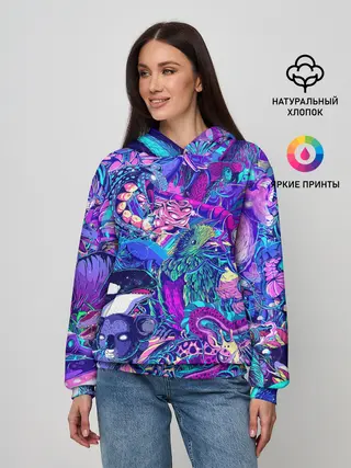 Женское худи / Неоновые Звери