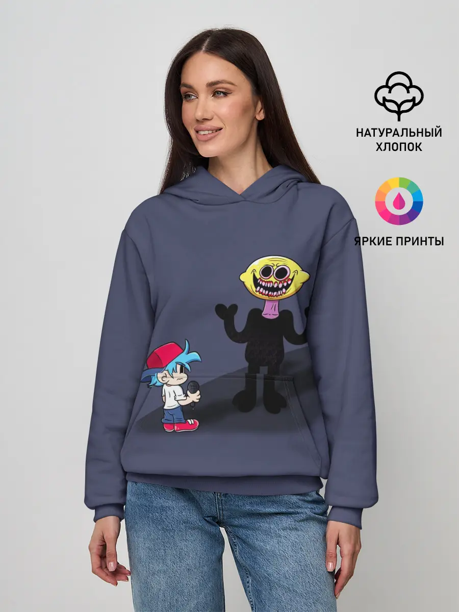 Женское худи / Бойфренд и Монстр
