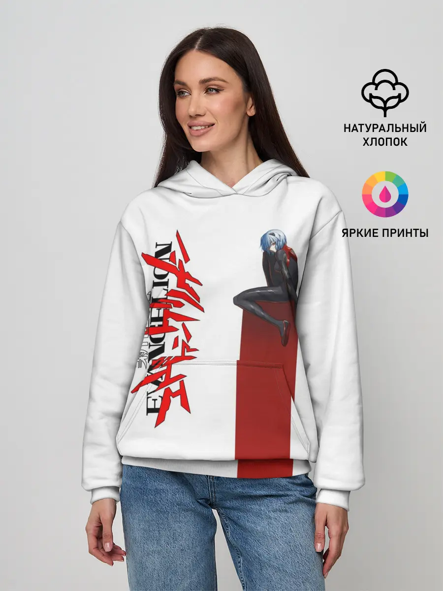 Женское худи / EVANGELION | ПИЛОТ EVA