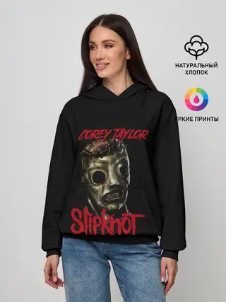 Женское худи / COREY TAYLOR | SLIPKNOT | СЛИПКНОТ