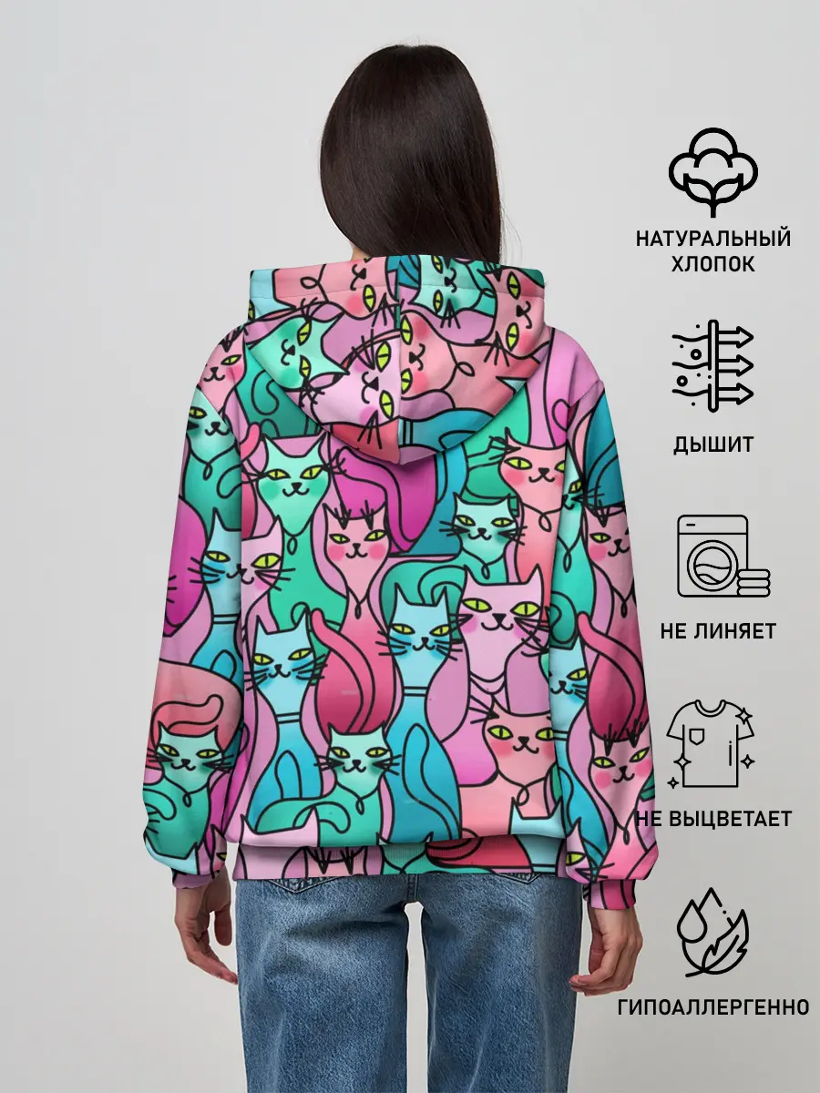 Женское худи / Выставка котов