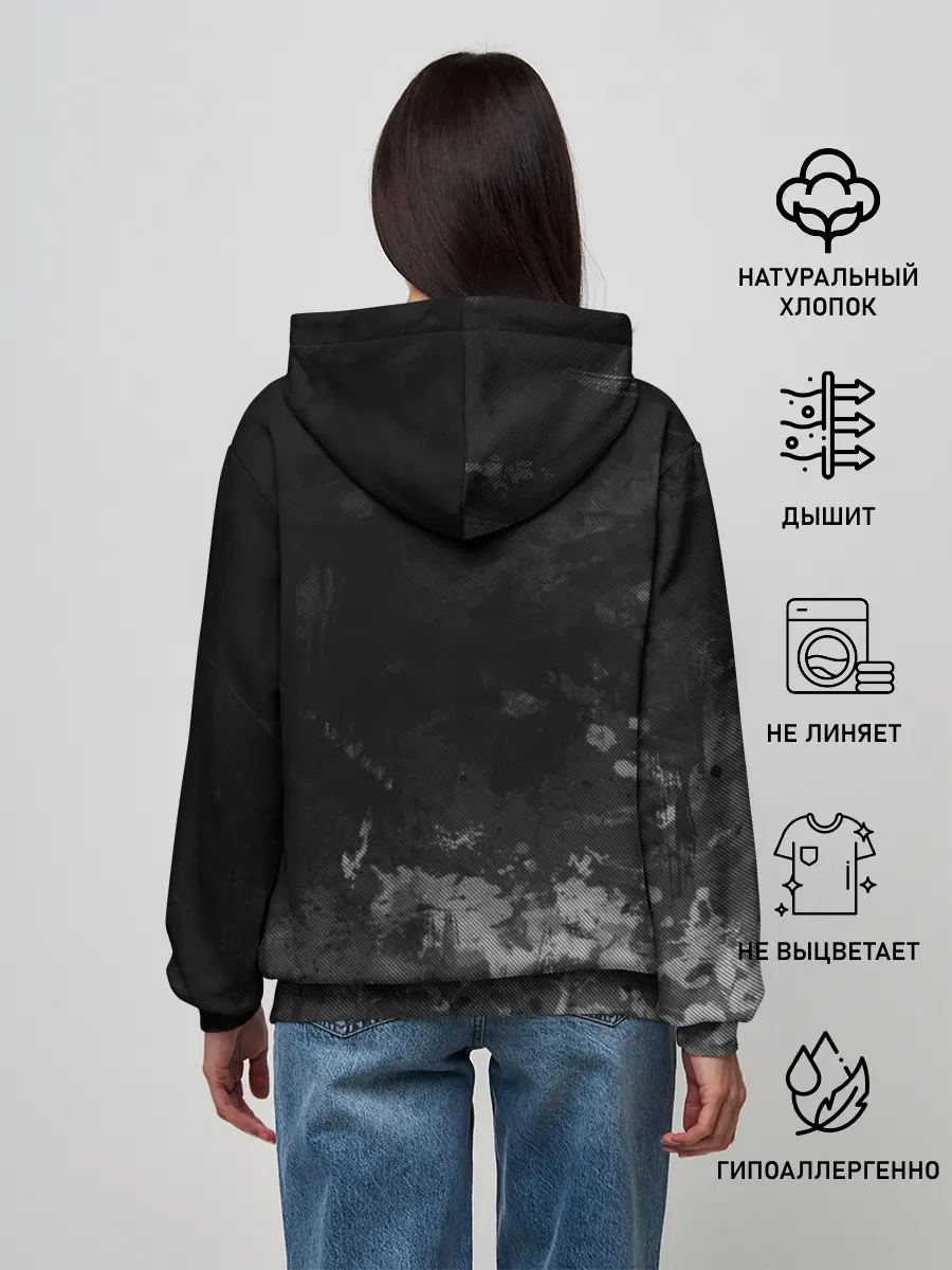 Женское худи / Chevrolet, gray